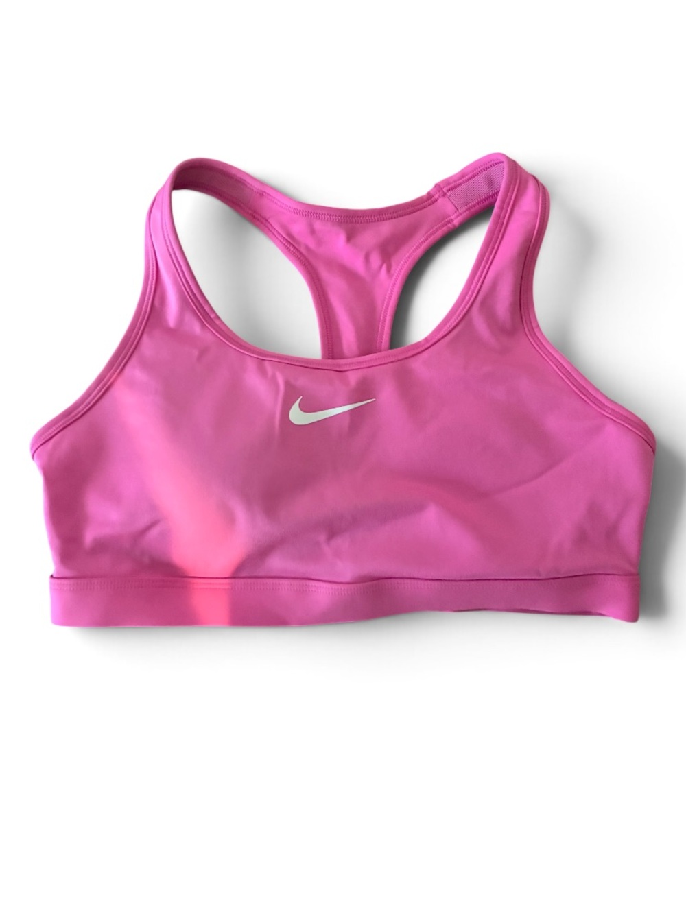Nike Racerback Padded Sports Bra in Pink Size Medium